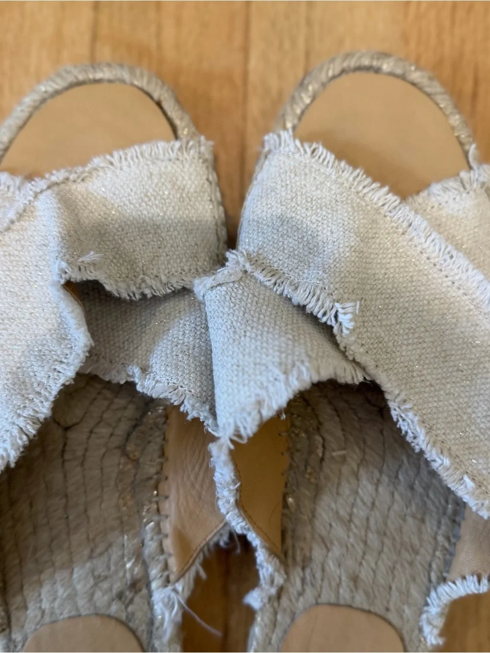 Castaner Palmera Linen Crisscross Slide Espadrilles Size 38